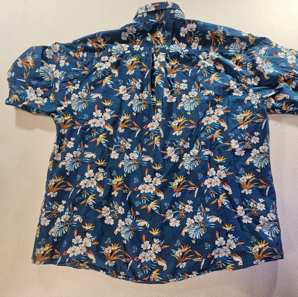 Ariat Tropical Button Up Shirt XXL - Picture 9 of 10